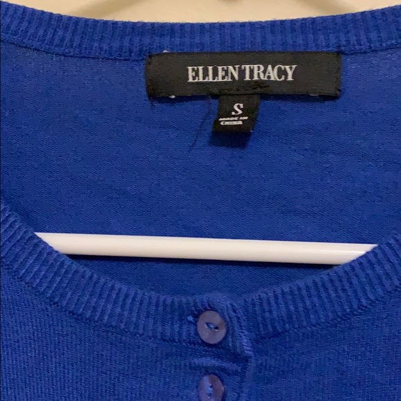 Ellen Tracy Cardigan Size Small Royal Blue - Picture 2 of 3